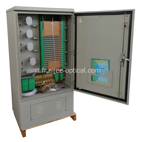 576 fibres IP65 Outdoor Street Optic Cross Cabinet